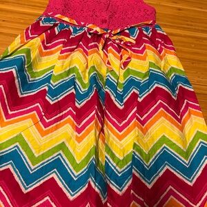 Colorful Chevron Maxi Dress